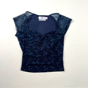 Twik Midnight Blue Floral Blouse